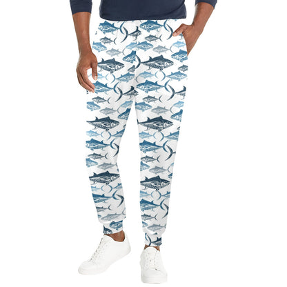 Tuna Fish Print Design LKS303 Men's Casual Track Pants