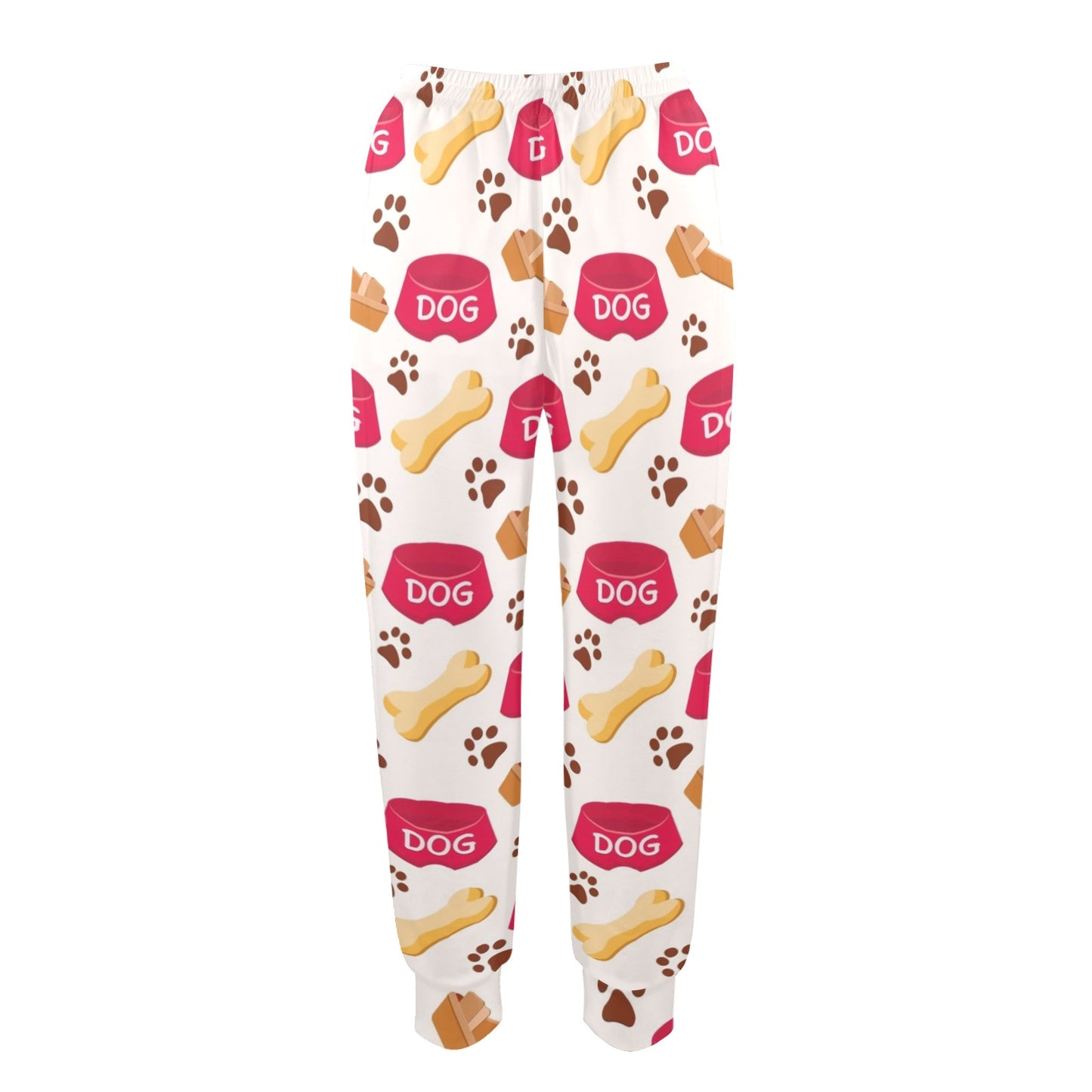 Dog paw bone Design Print Pattern JJ0119 Women's Casual Track Pants