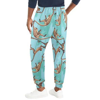 Monkey Pattern Print Design 04 Men's Casual Track Pants