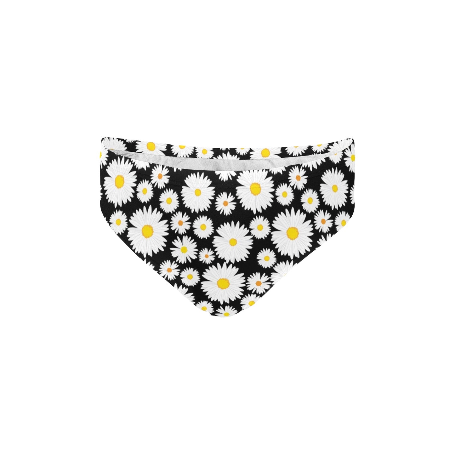 Daisy Pattern Print Design 01 Men's Swimming Briefs
