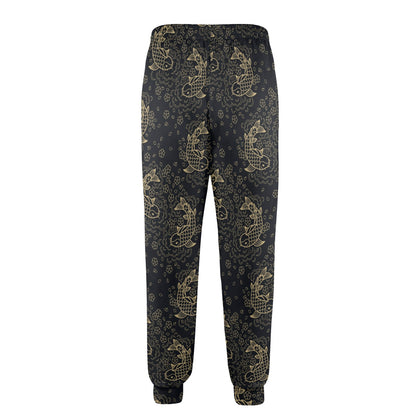 KOI Fish Pattern Print Design 02 Men's Casual Track Pants