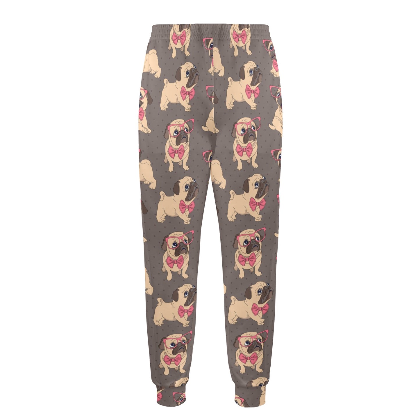 Pug Pattern Print Design A05 Men's Casual Track Pants