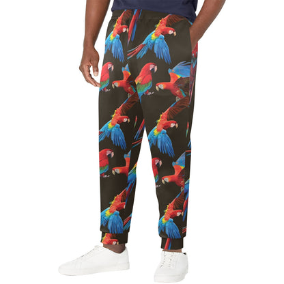 Macaw Pattern Print Design 04 Men's Casual Track Pants