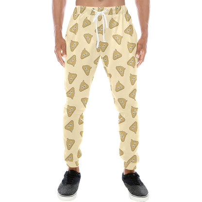 Poop Emoji Pattern Print Design A02 Men's Sweatpants