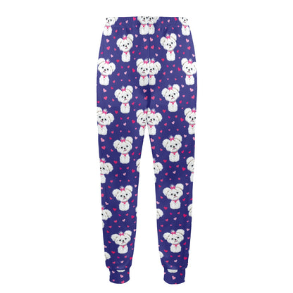 Maltese Pattern Print Design 02 Men's Casual Track Pants