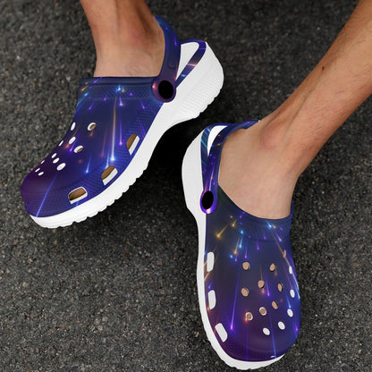 Celestial Rainbow Speed Light Unisex Clogs Shoes