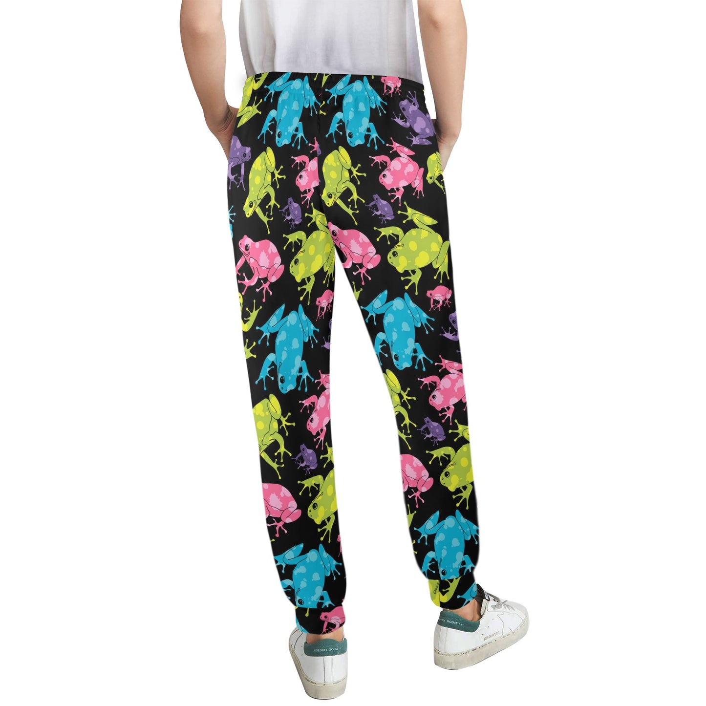frog Design Print Pattern JJ0233 Women's Casual Track Pants