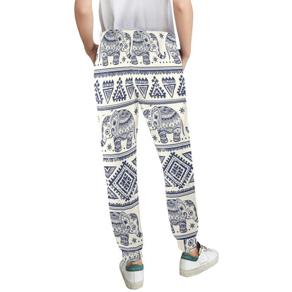 Baby Elephant Aztec Shower Curtain Women's Casual Track Pants