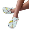 Bird Sweet Themed Print Pattern Unisex Clogs Shoes