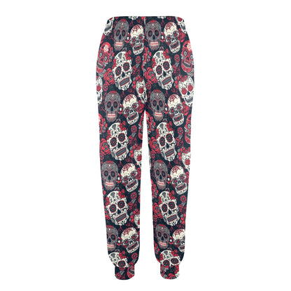 Sugar Skull Print Design LKS303 Women's Casual Track Pants