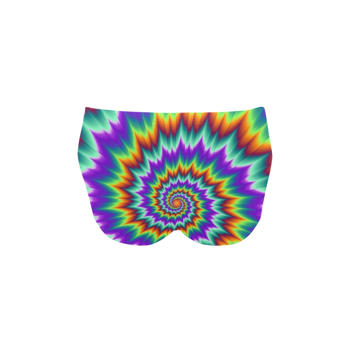 Optical illusion Pulsing fiery spirals Men's Swimming Briefs