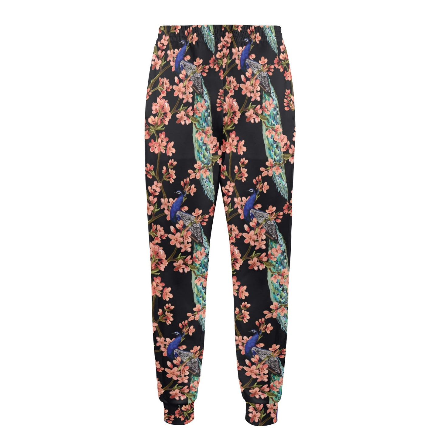 Peacock Pattern Print Design A01 Men's Casual Track Pants