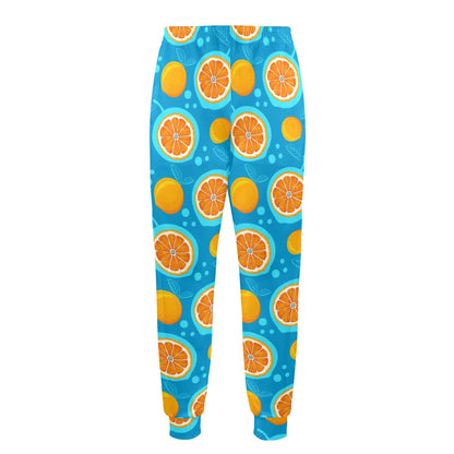 Grapefruit Pattern Print Design GF03 Men's Casual Track Pants