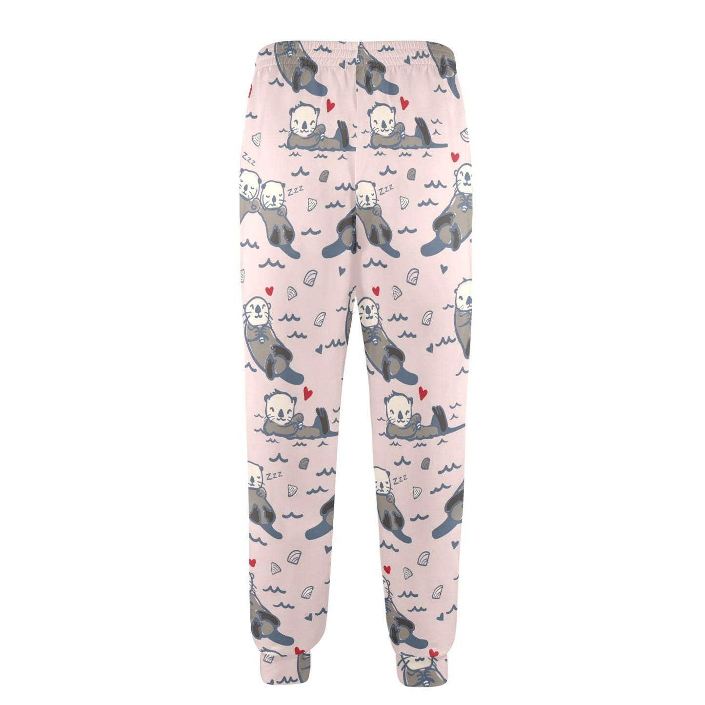 Sea Otter Pattern Print Design 02 Men's Casual Track Pants