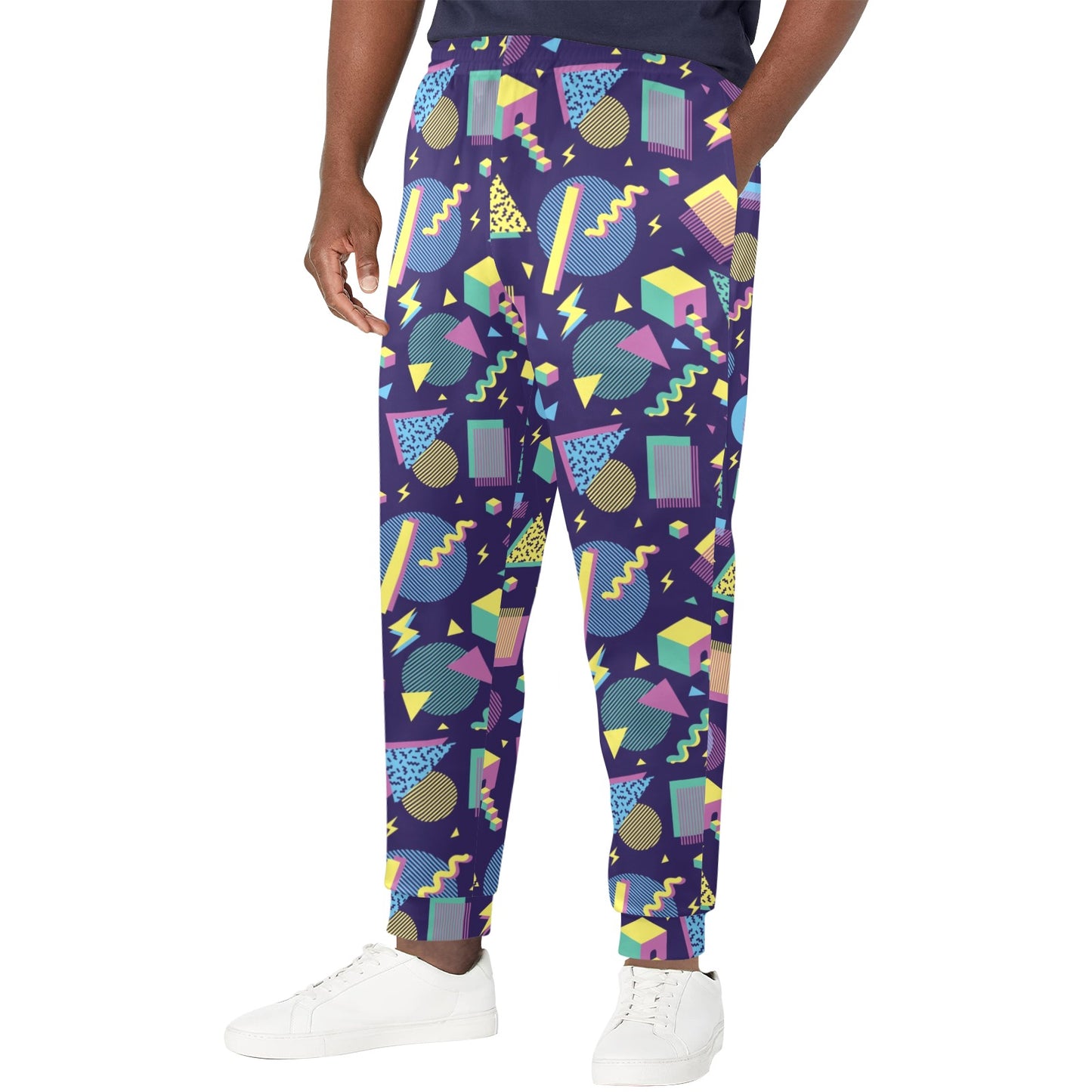 Geometric Print Design LKS401 Men's Casual Track Pants