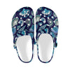 Beach Seashell Blue Print Unisex Clogs Shoes