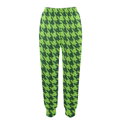 St Patricks Day Houndstooth Pattern Print LKS301 Women's Casual Track Pants