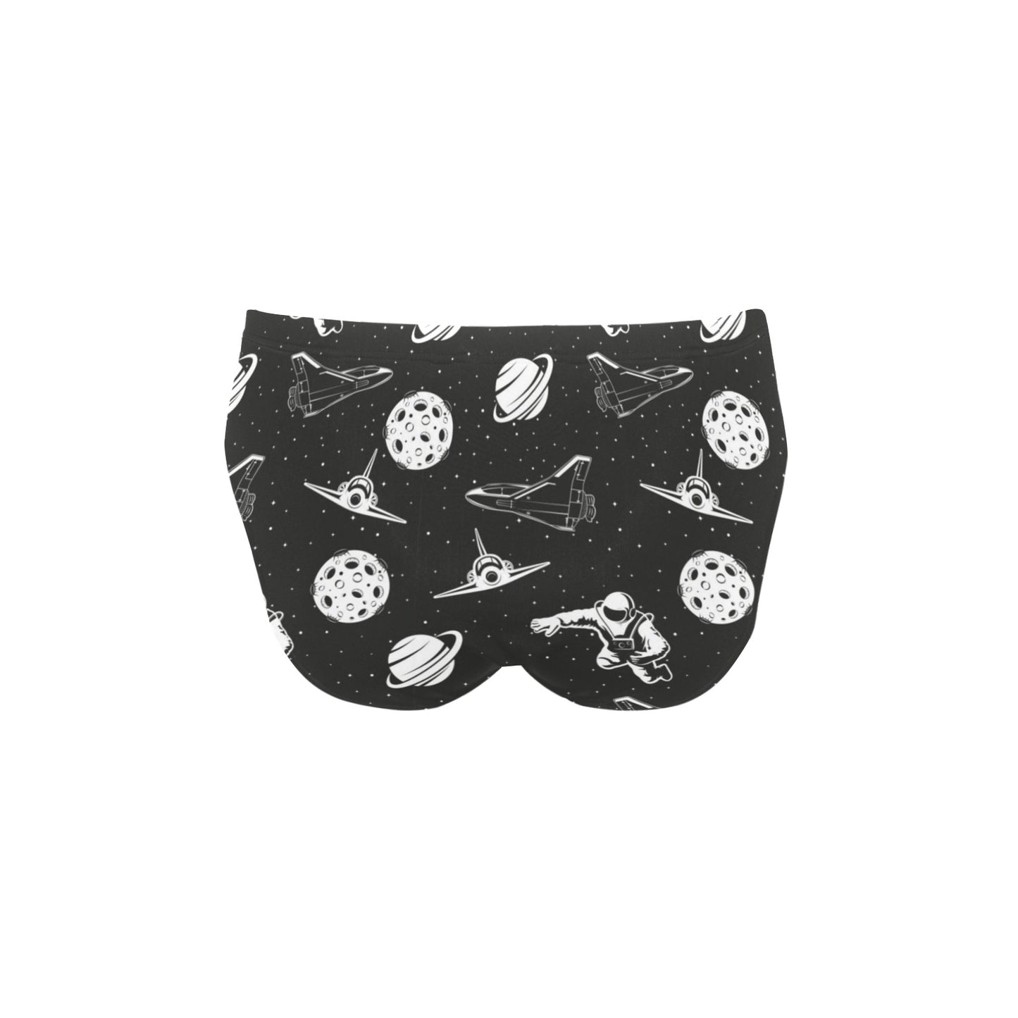 Space Astronauts Print Men's Swimming Briefs