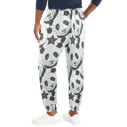 Panda Pattern Print Design A02 Men's Casual Track Pants