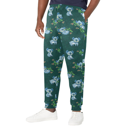 Koala Blue Design Print Men's Casual Track Pants