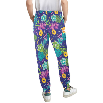 Hawaiian Themed Pattern Print Design H014 Women's Casual Track Pants