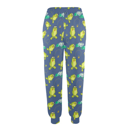 frog Design Print Pattern JJ0230 Women's Casual Track Pants