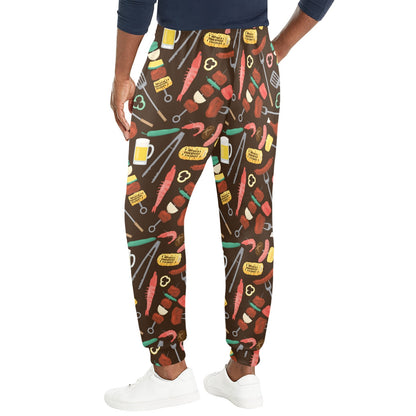 Barbecue Pattern Print Design 05 Men's Casual Track Pants