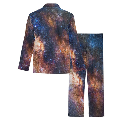 Celestial Milky way Galaxy Men's Long Pajama Set