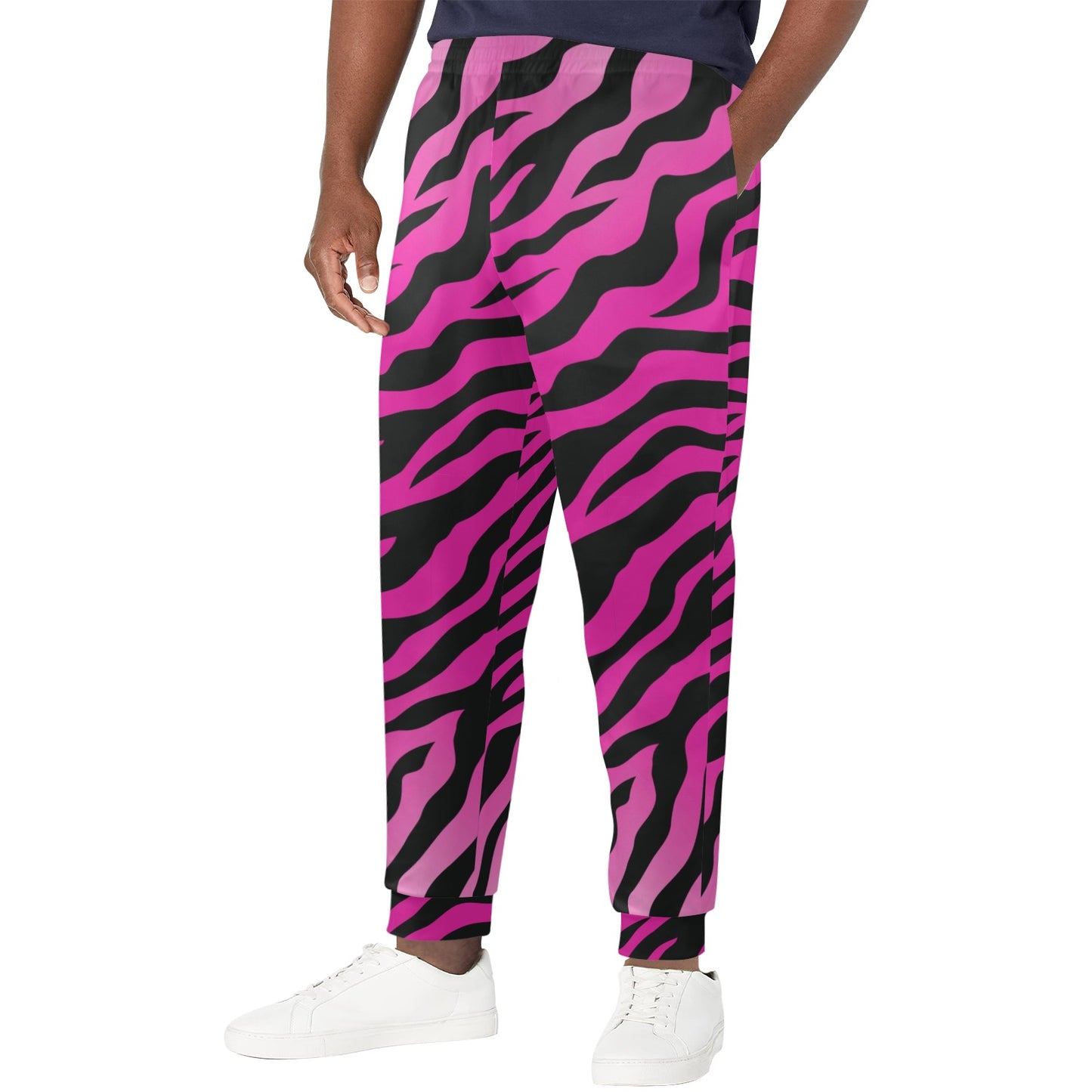 Pink Zebra Men's Casual Track Pants