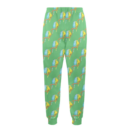 Budgerigar Pattern Print Design 01 Men's Casual Track Pants