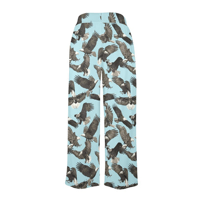 eagles Design Print Pattern JJ0154 Women's Wide Leg Lounge Pants