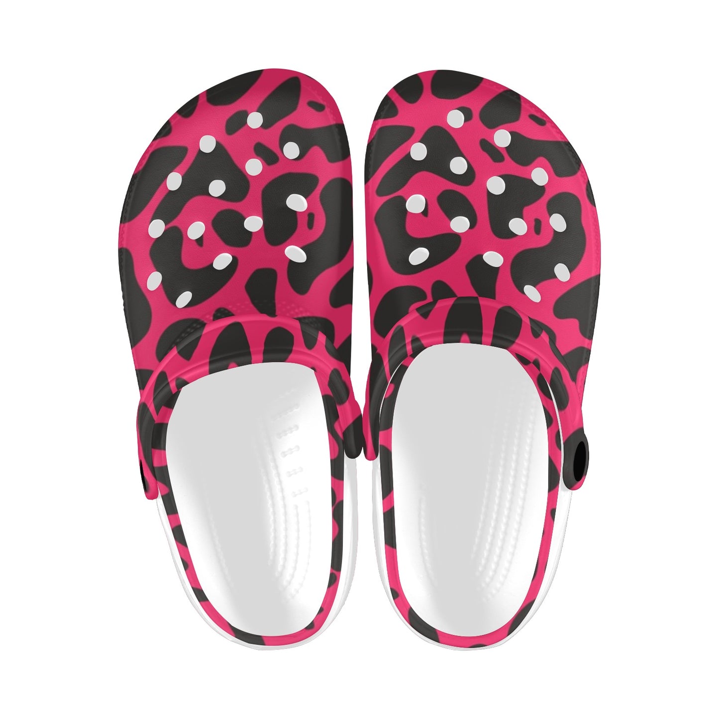 Cheetah Pink Print Pattern Unisex Clogs Shoes