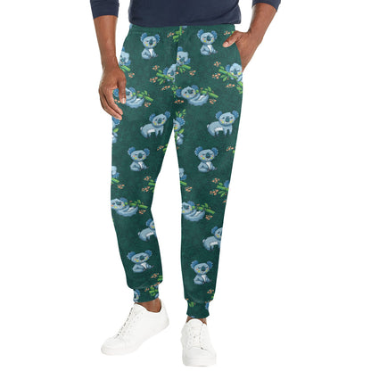 Koala Blue Design Print Men's Casual Track Pants