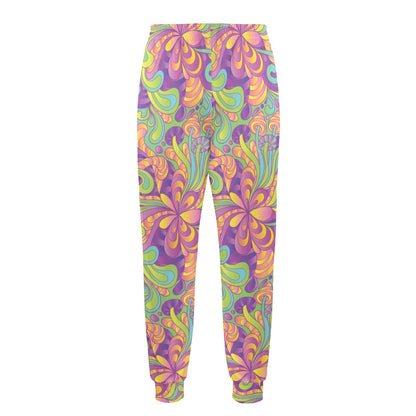 Psychedelic Mushroom Pattern Print Design A05 Men's Casual Track Pants