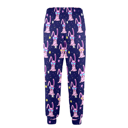 Rabbit Baby Pattern Print Design RB015 Men's Casual Track Pants