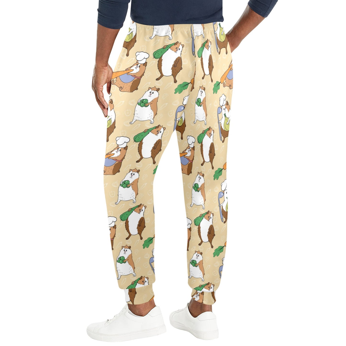 Guinea Pig Pattern Print Design 03 Men's Casual Track Pants