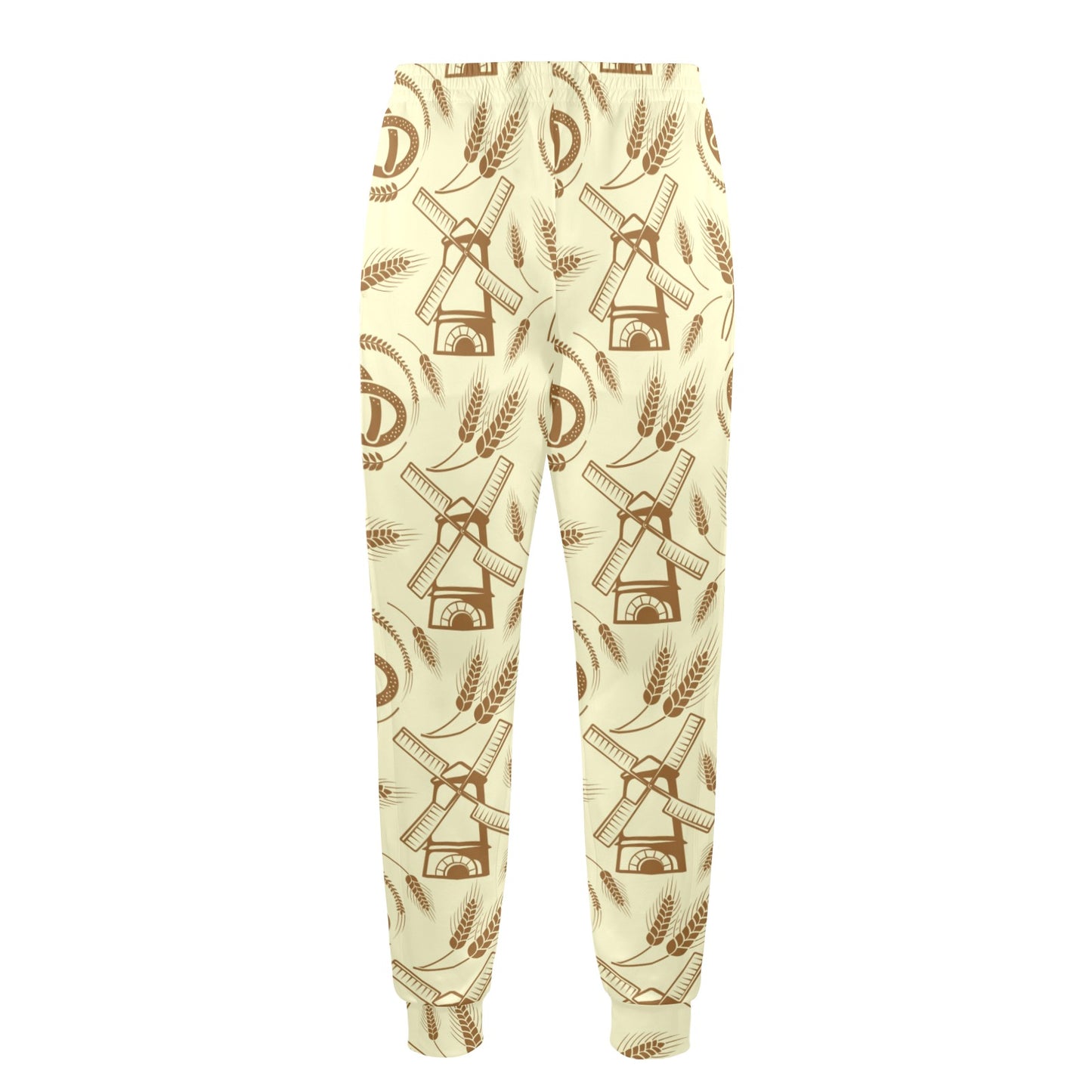 Agricultural Windmills Print Design 03 Men's Casual Track Pants