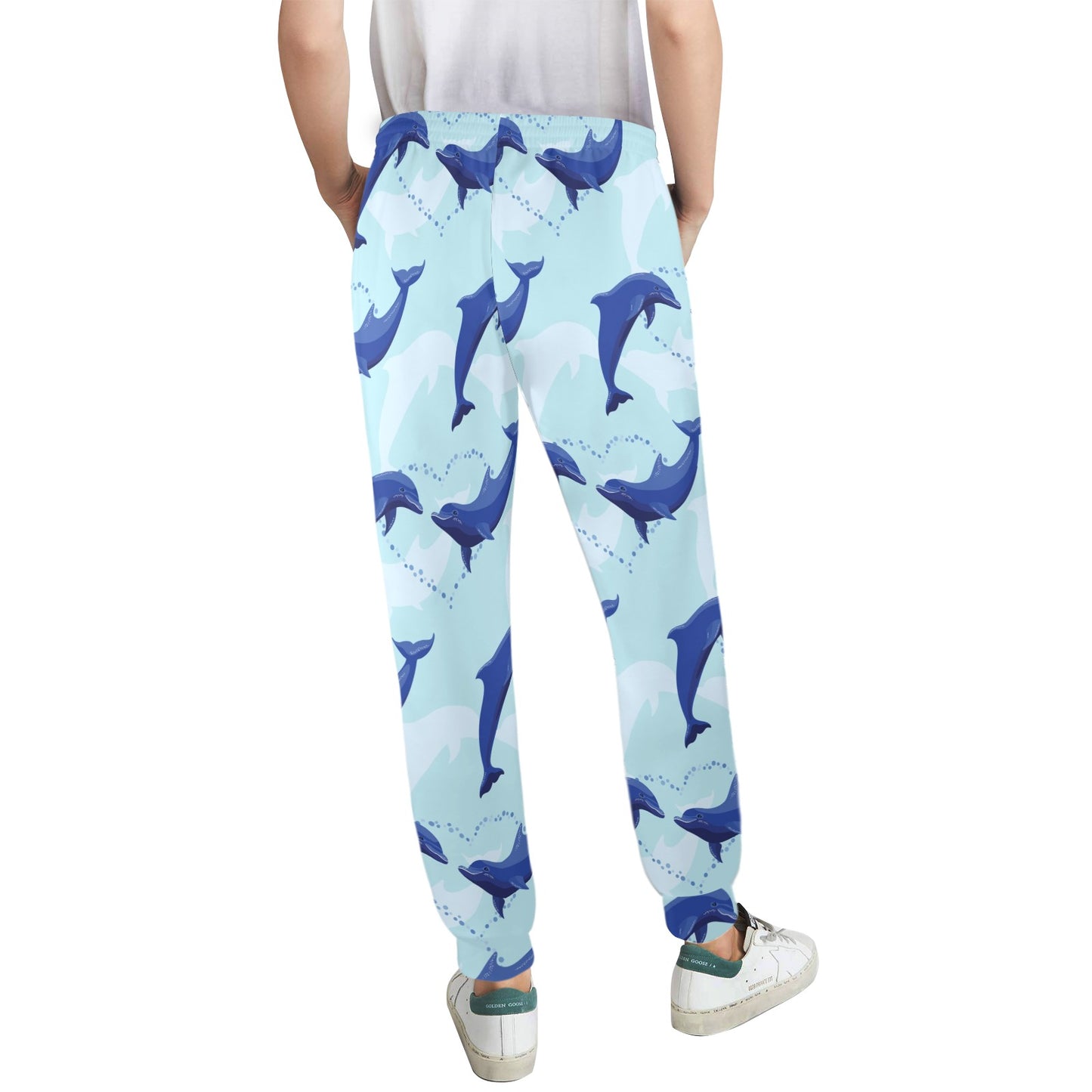 Dolphin Heart Pattern Women's Casual Track Pants