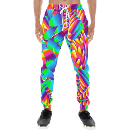 Psychedelic Trippy Pattern Men's Sweatpants