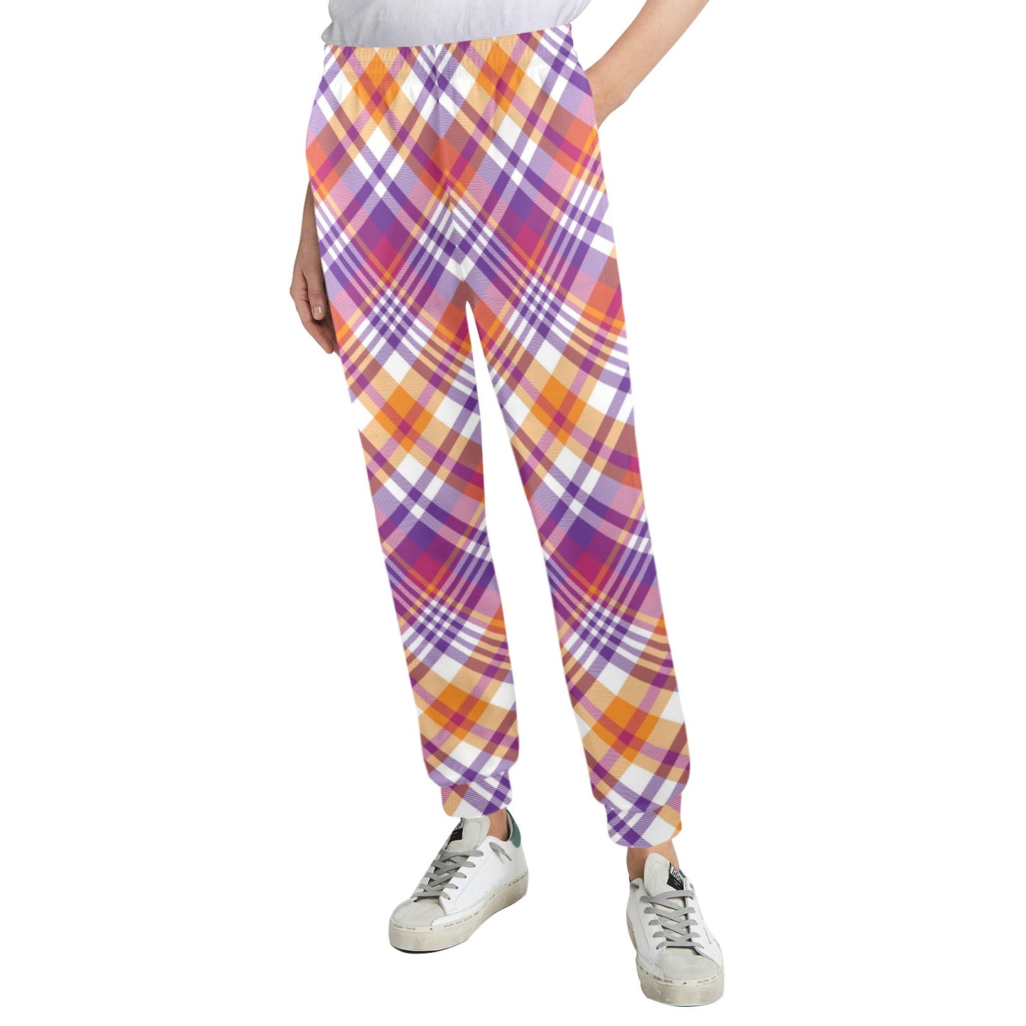 Madras Pattern Print Design 02 Women's Casual Track Pants