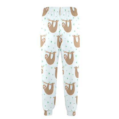Sloth Print Design LKS308 Men's Casual Track Pants