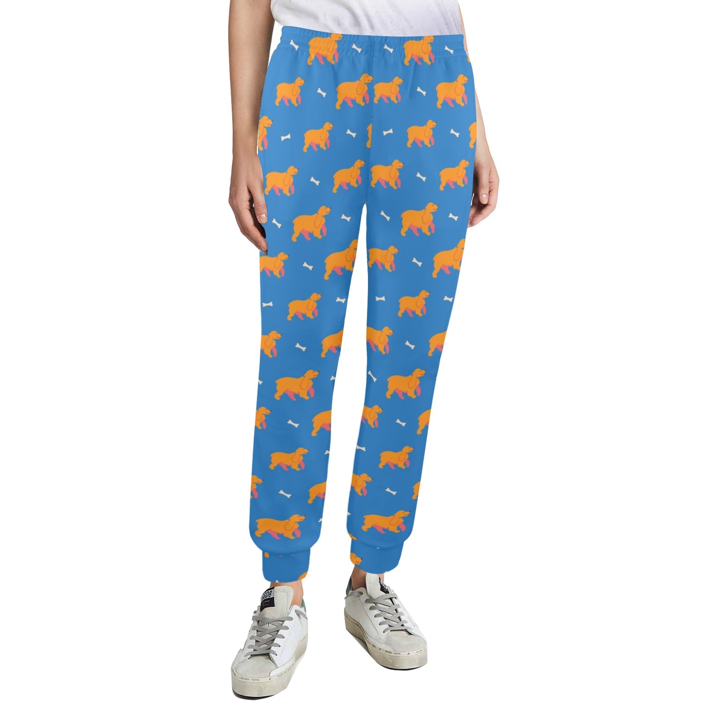 Cocker Pattern Print Design 04 Women's Casual Track Pants