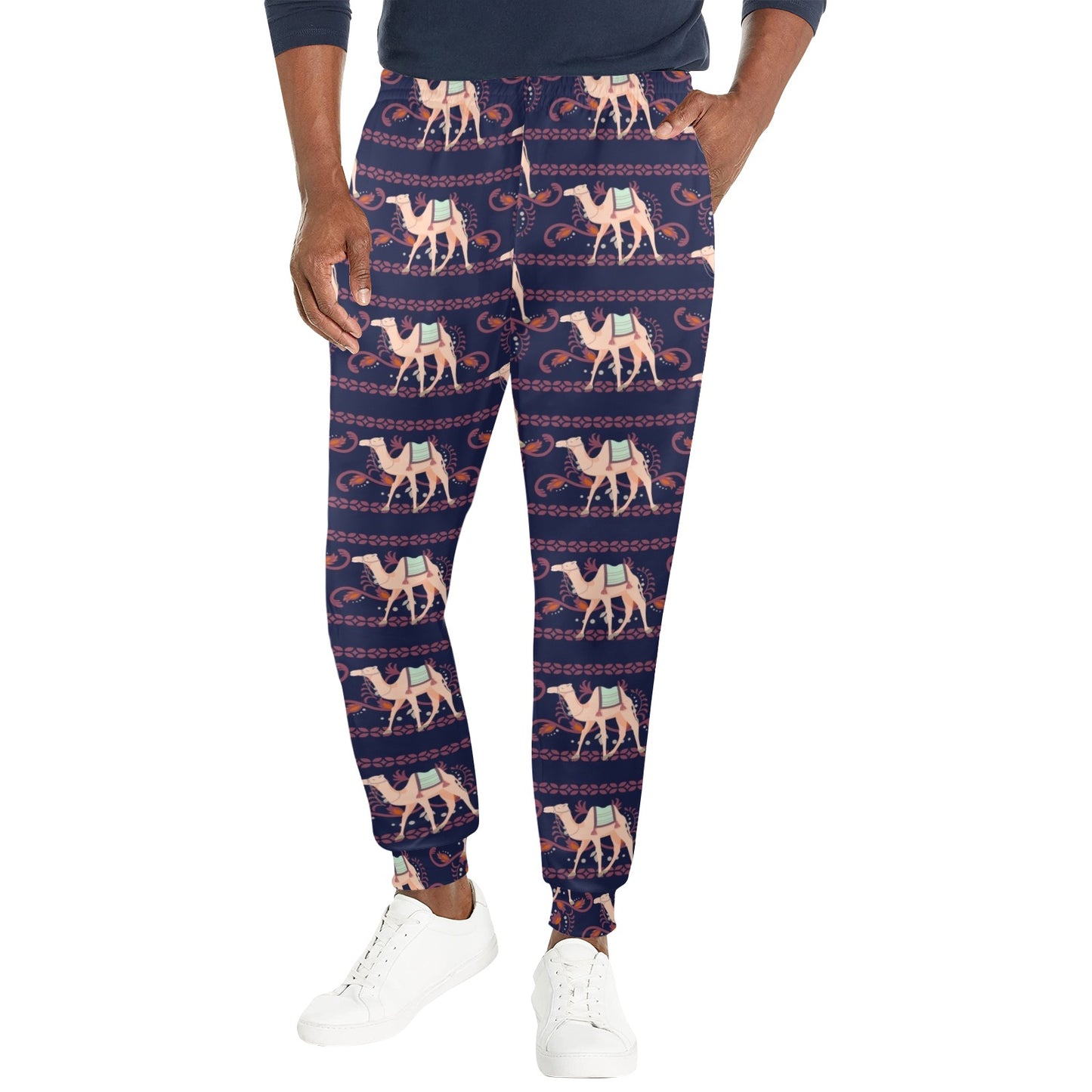 Camel Design Print Pattern JJ025 Men's Casual Track Pants