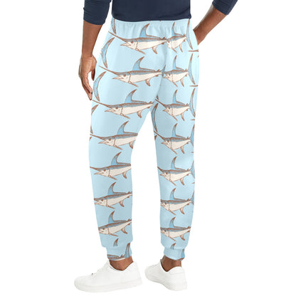 Swordfish Pattern Print Design 01 Men's Casual Track Pants
