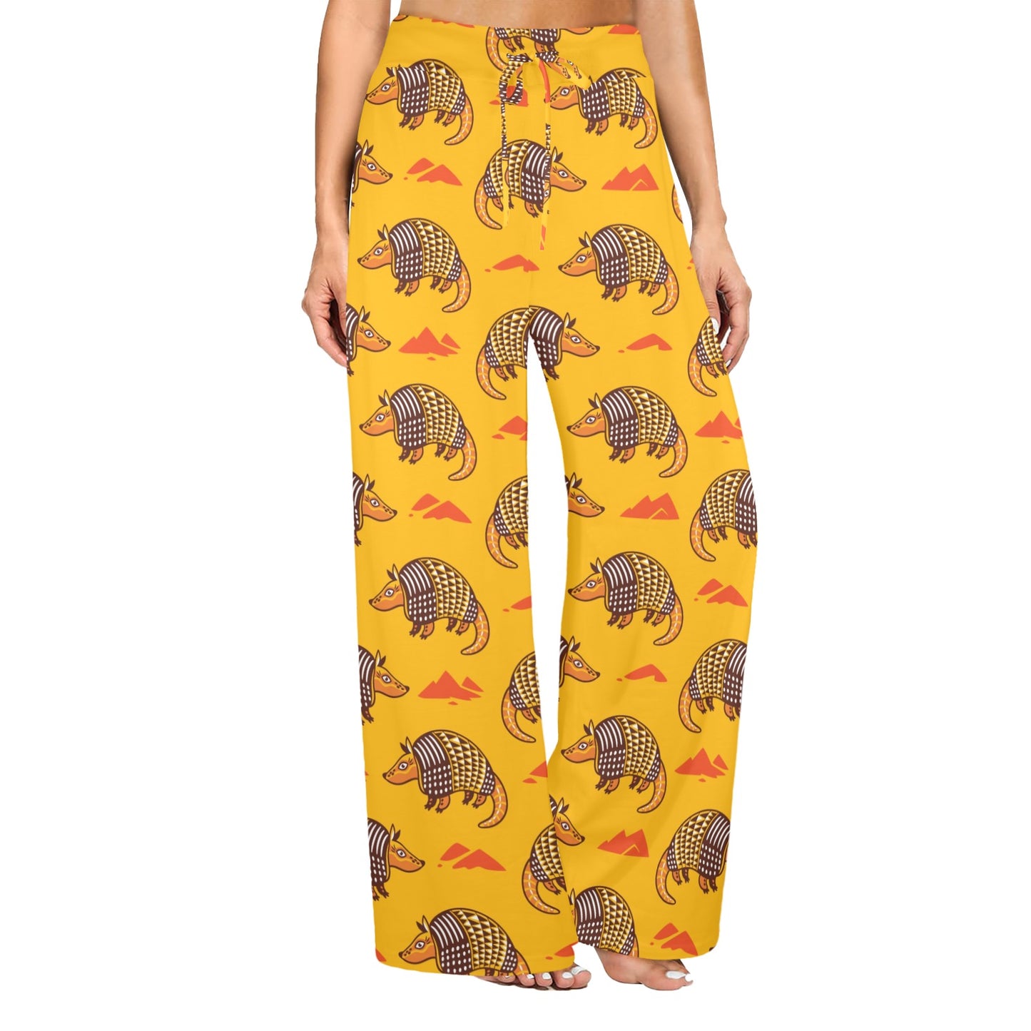 Armadillo Pattern Print Design 03 Women's Wide Leg Lounge Pants