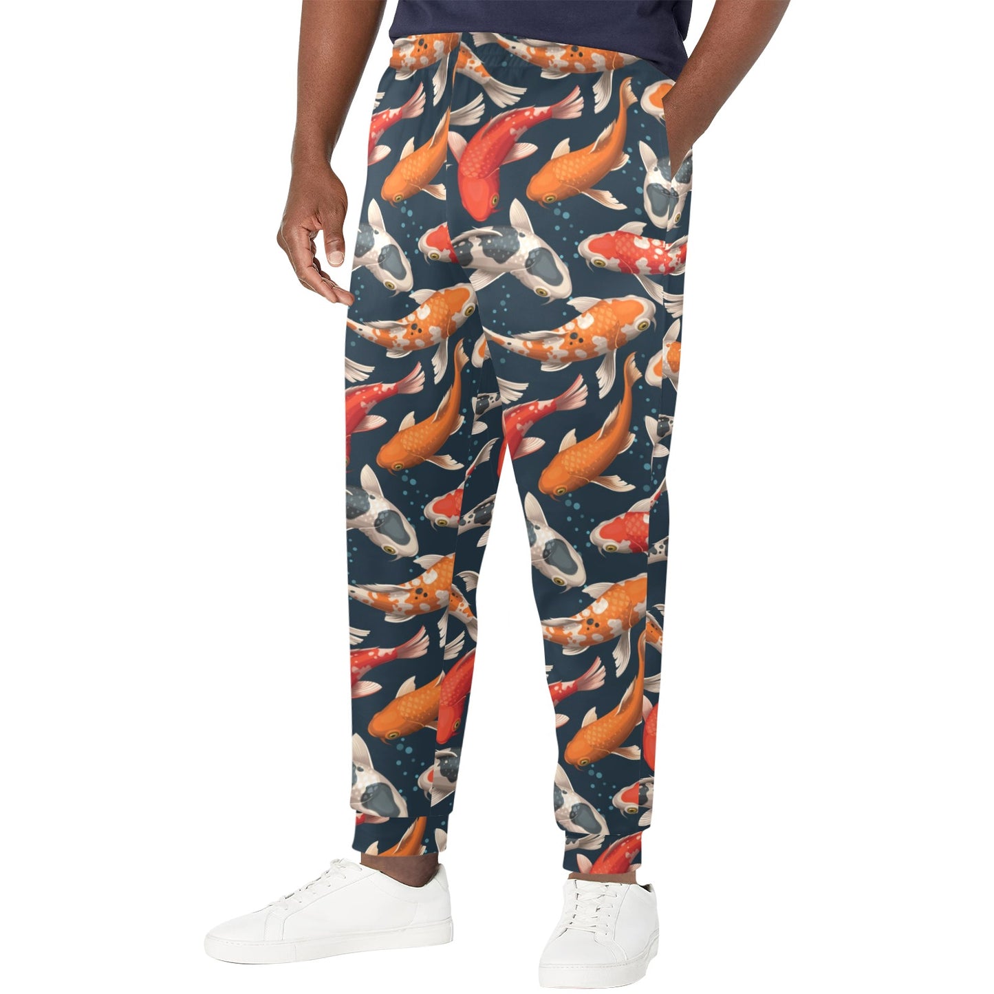 Koi Carp Cute Design Themed Print Men's Casual Track Pants
