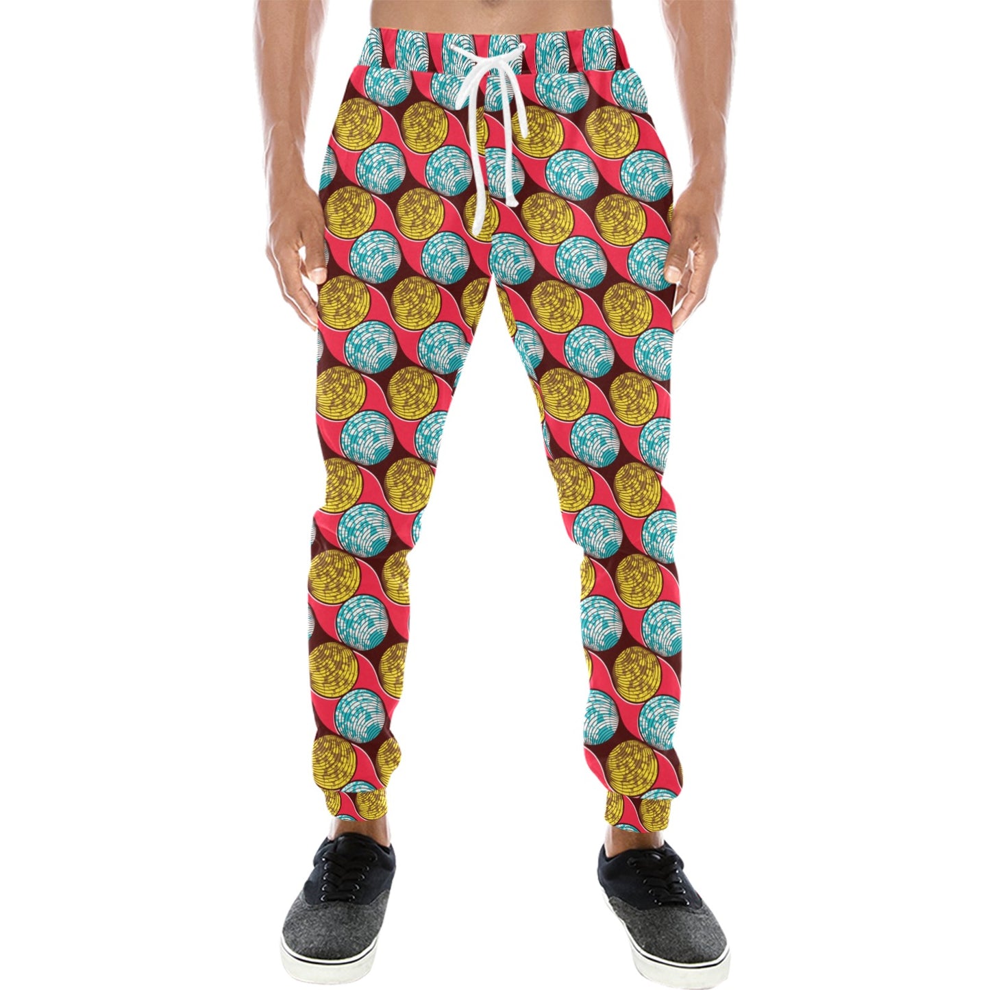 African Fashion Print Pattern Men's Sweatpants