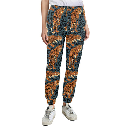 Jaguar Pattern Print Design 04 Women's Casual Track Pants