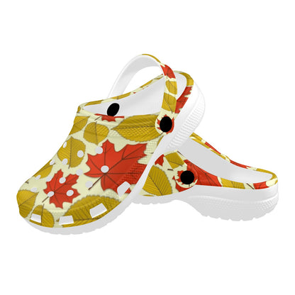Elm Maple Leave Print Pattern Unisex Clogs Shoes