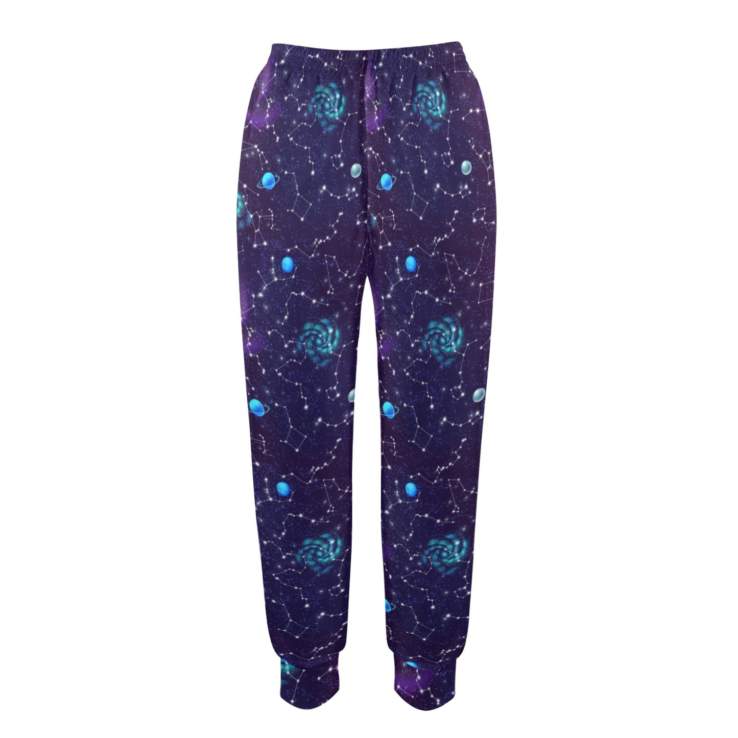 Zodiac Galaxy Design Print Women's Casual Track Pants